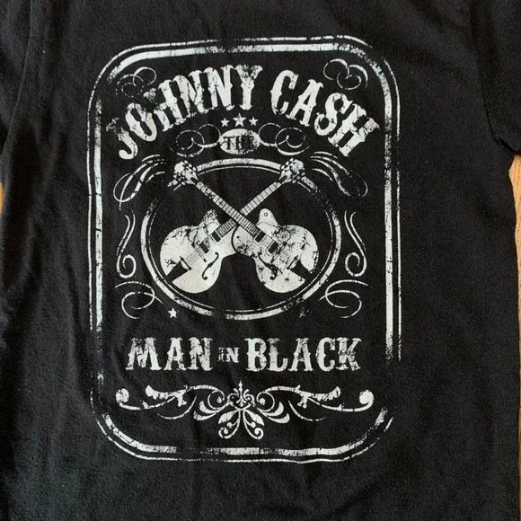 JOHNNY CASH Unisex T-Shirt Top 18 Months Tee Toddler The Man In Black - Picture 3 of 4
